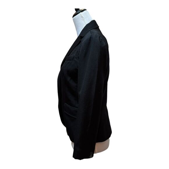 J Crew‎ 100% Wool Black Preppy Office Blazer Size 2 - Picture 2 of 11